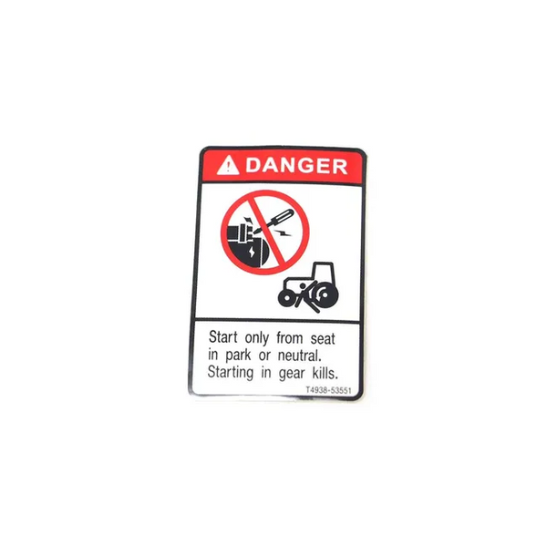 Bobcat 7385626 Danger Decal