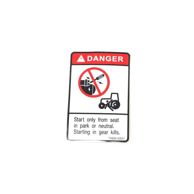 Bobcat 7385626 Danger Decal