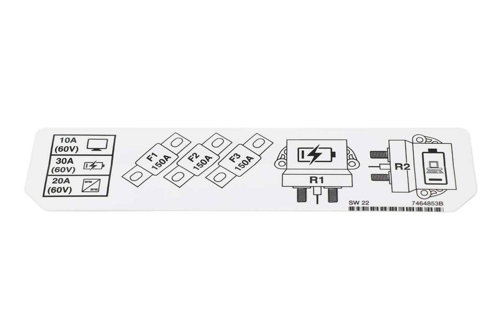 Bobcat 7464853 Fuse Decal