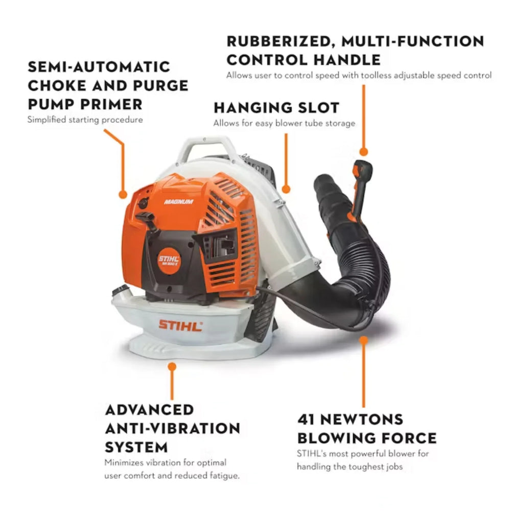 STIHL BR 800 X MAGNUM® – Professional Backpack Blower, 79.9 cc, 912 CFM