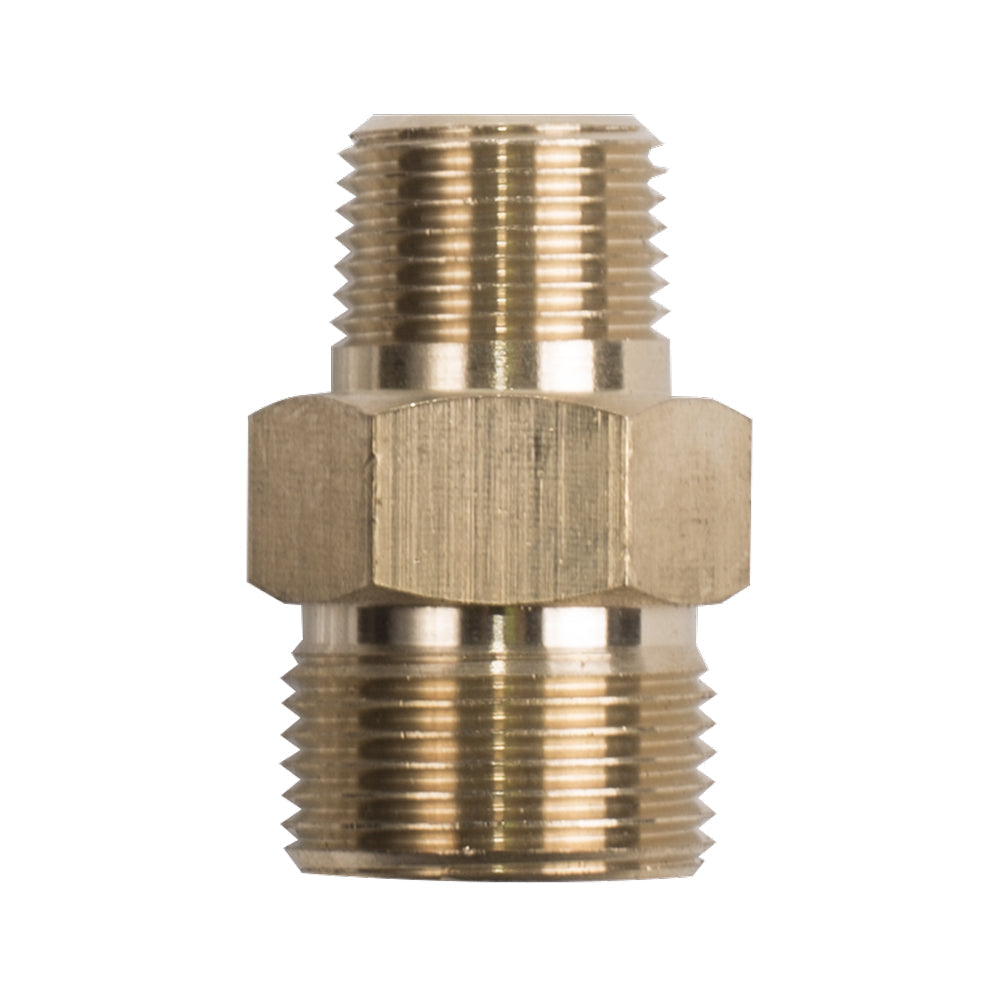 BE 85.300.133BEP Adapter; M22Mx3/8"MNPT, Boxed