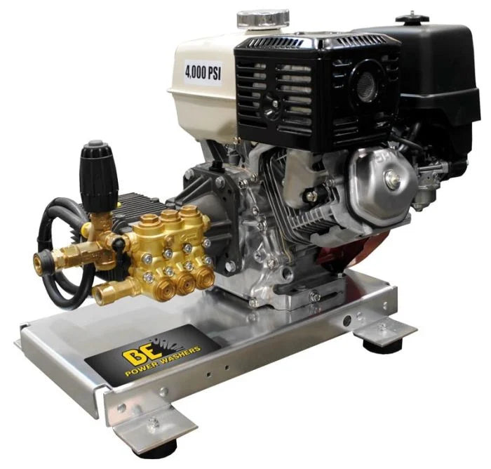 BE PBP0044S Pressure Washer 4000 PSI 4 GPM 389cc Honda Engine