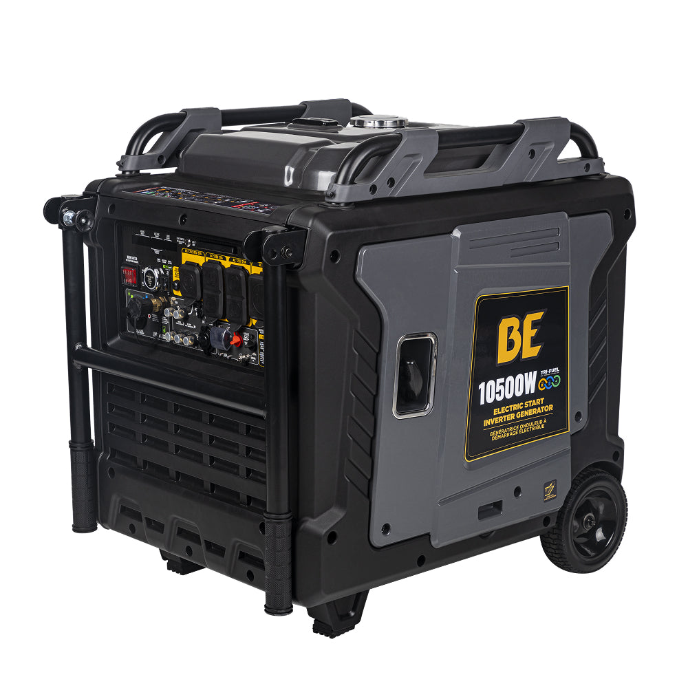 BE BE10500IT Inverter, 10500W, 458CC, Tri-Fuel