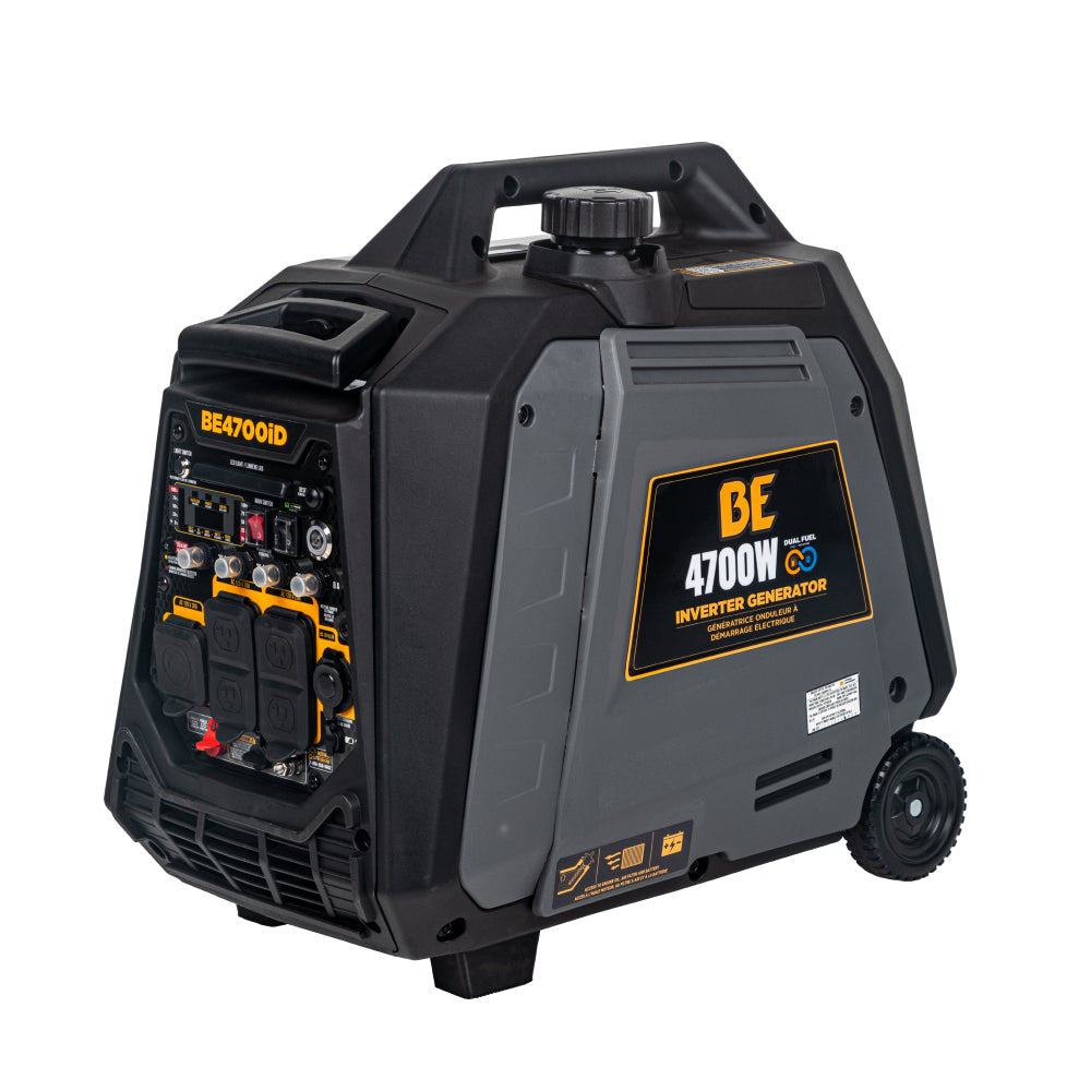 BE BE4700ID Inverter, 4700W, 160CC, Dual-Fuel