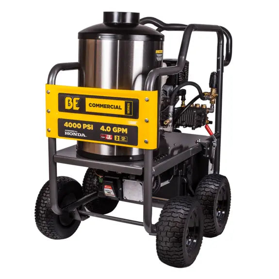 BE 4000 Psi 4.0 Gpm Hot Water Pressure Washer Honda Gx390 Engine General Triplex Pump