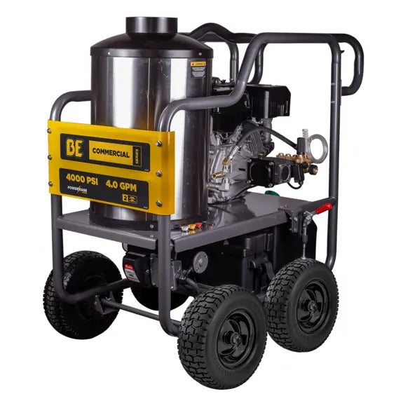 BE 4000 Psi 4.0 Gpm Hot Water Pressure Washer With Powerease 420 Engine And Ar Triplex Pump