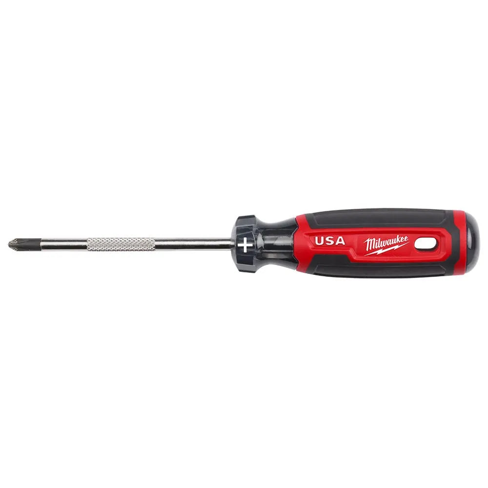 Milwaukee #2 Phillips 4" Cushion Grip Screwdriver (USA) MT202