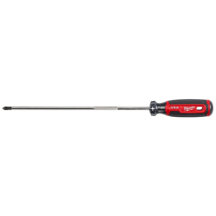 Milwaukee #2 Phillips 10" Cushion Grip Screwdriver (USA) MT204