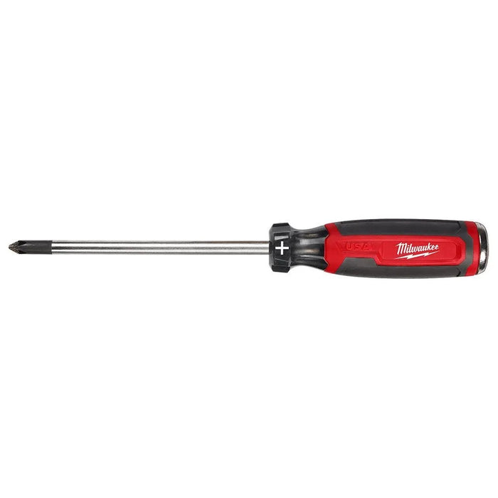 Milwaukee #2 Phillips 6" Cushion Grip Demolition Screwdriver (USA) MT205