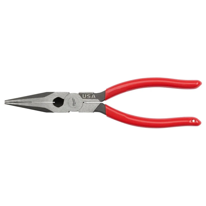 Milwaukee 8" Long Nose Dipped Grip Pliers (USA) MT505