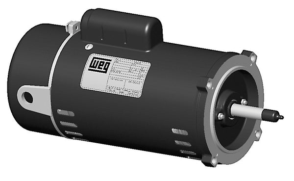 Weg PCJ115 1.5 Horsepower 3600 RPM 115/230 Volt ODP 56J C Face Start Capacitor Low Service Factor Pool and Spa