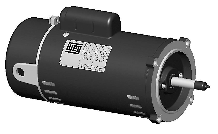 Weg PCJ115 1.5 Horsepower 3600 RPM 115/230 Volt ODP 56J C Face Start Capacitor Low Service Factor Pool and Spa