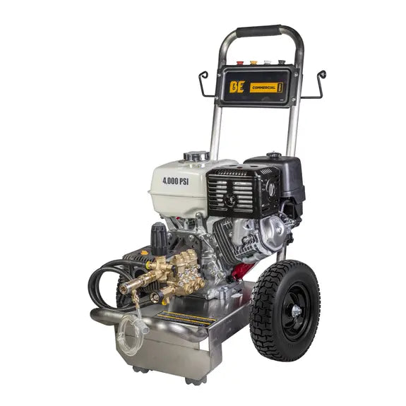 BE 4000 PSI 4.0 GPM Gas Pressure Washer With Honda GX390 Engine And Comet Triplex Pump