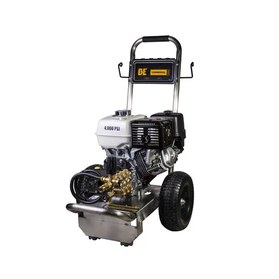 BE 4000 PSI 4.0 GPM Gas Pressure Washer With Honda GX390 Engine And General Triplex Pump