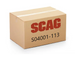 Scag  04001-113  -  BOLT, HEX HEAD, 3/8-16 X 2.00 PL STL