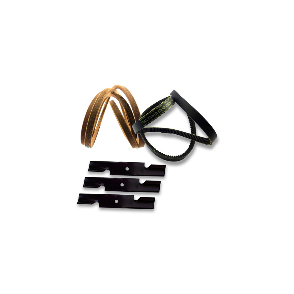 Scag  Tiger Cat 52V Deck Drive Belts 483242 & Blade Kit OEM
