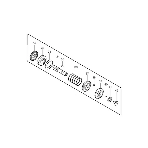 MAKITA 125365-0 - CLUTCH ASSEMBLY L BFT082R - Authentic OEM part