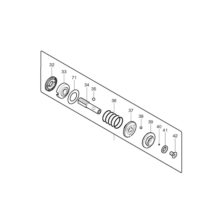 MAKITA 125365-0 - CLUTCH ASSEMBLY L BFT082R - Authentic OEM part