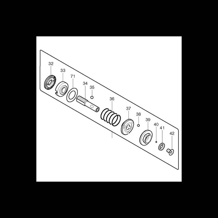 MAKITA 125365-0 - CLUTCH ASSEMBLY L BFT082R - Authentic OEM part