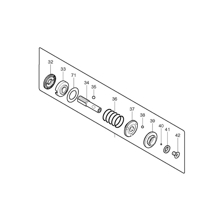 MAKITA 125391-9 - CLUTCH ASSEMBLY D BFH040 - Authentic OEM part