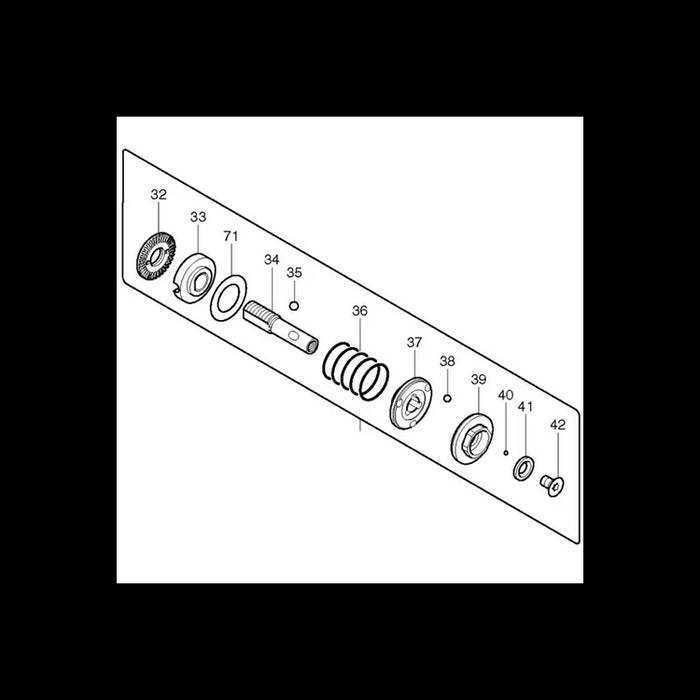 MAKITA 125391-9 - CLUTCH ASSEMBLY D BFH040 - Authentic OEM part