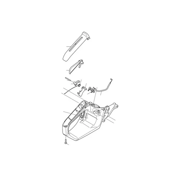 MAKITA 126345-9 - RIGHT HANDLE ASSEMBLY EA3601F - Authentic OEM part