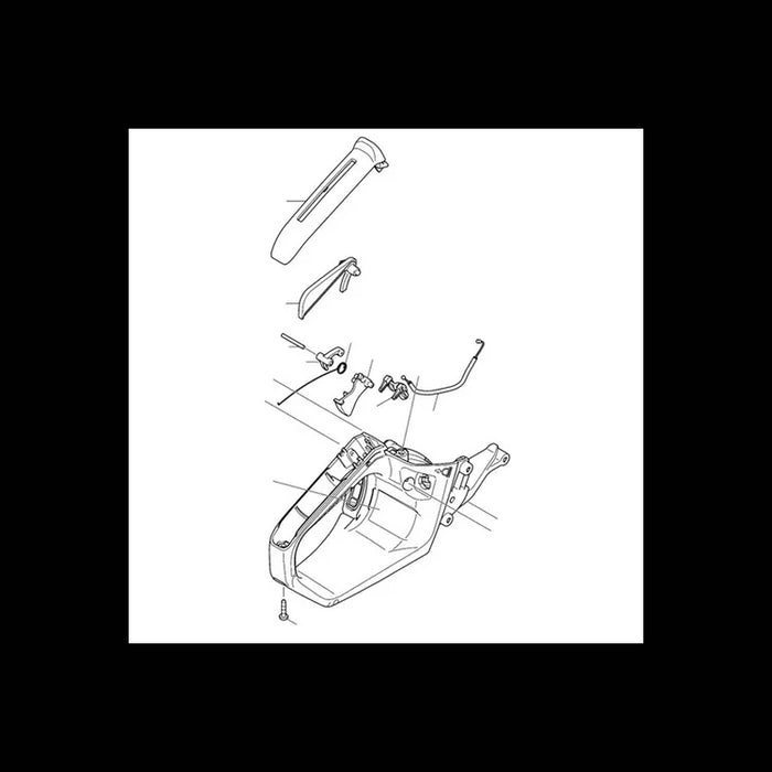 MAKITA 126345-9 - RIGHT HANDLE ASSEMBLY EA3601F - Authentic OEM part