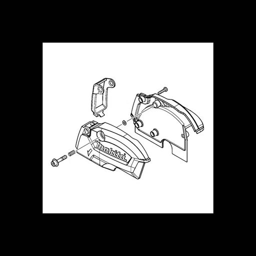 MAKITA 136023-3 - DUST BOX ASSEMBLY XSC03 - Authentic OEM part