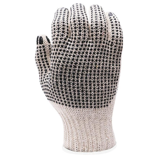 12 pack String Gloves with PVC Dots on Bothe Sides