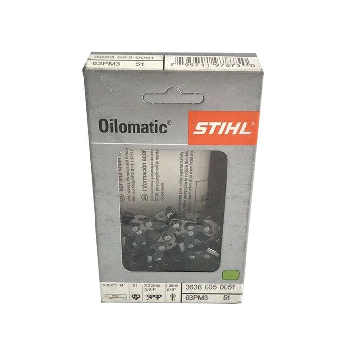 Stihl 3636 005 0051 PICCO Chainsaw Chain 14 In. 63PM3 51