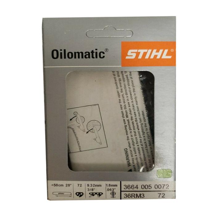 Stihl 3664 005 0072 OILMATIC Chainsaw Chain 36RM3 72