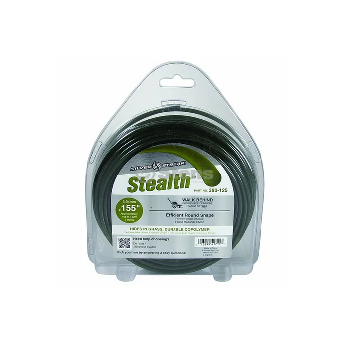 Stens 380-125 - STEALTH TRIMMER LINE .155 1 LB. DONUT