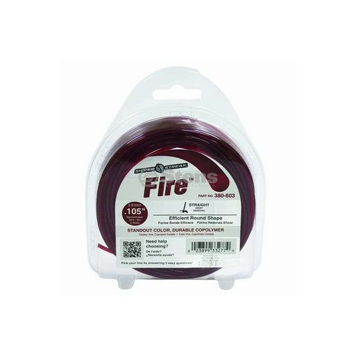 Stens 380-603 - FIRE TRIMMER LINE .105 30' CLAM SHELL