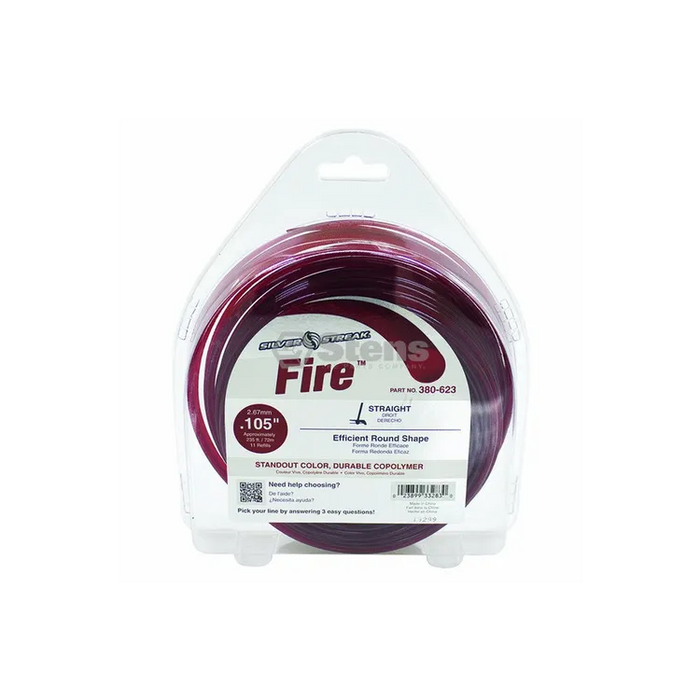 Stens 380-623 - FIRE TRIMMER LINE .105 1 LB. DONUT