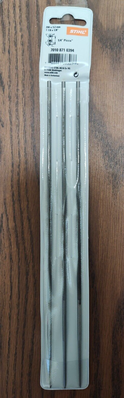 Stihl 70108710394 1/8 SWISS FILE 4 3PK/BX