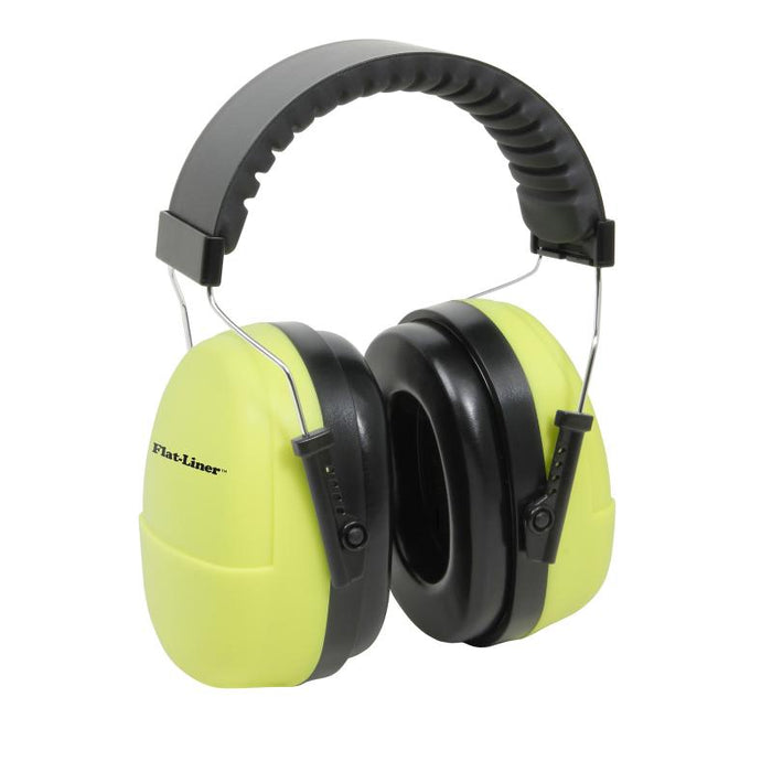 FLAT-LINER HI-VIZ EAR MUFF WITH LOW FORCE HEADBAND