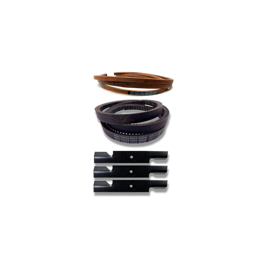 Scag  Tiger Cub 52V Deck Drive Belts 483242 & Blade Kit OEM